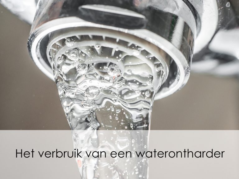 Het Stroomverbruik Van Een Waterontharder Water Zout En Stroomverbruik