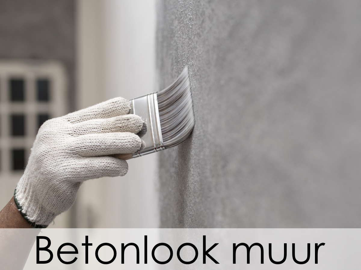 Betonlook muur